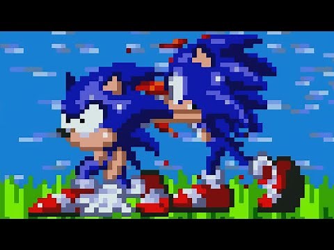 Sonic.exe helps Sonic fix his headache.