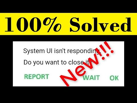 How To Fix System UI Isn't Responding Error Android || Fix System UI All Problems