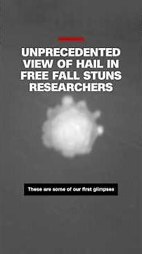 Storm chaser captures 'unprecedented' view of monster hailstones falling from sky