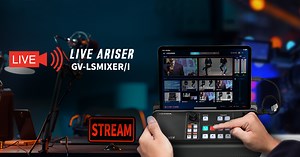 PC不要でライブ配信ができるオールインワンの配信機器「ストリーミングBOX GV-LSMIXER/I（LIVE ARISER）