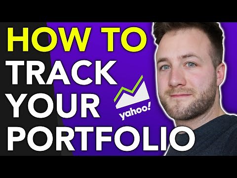 HOW TO TRACK YOUR PORTFOLIO in Yahoo Finance!