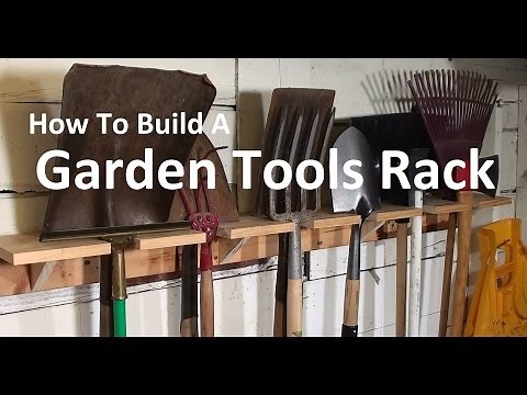 Garden Tools Rack - How To Build An OldSchool Organizer