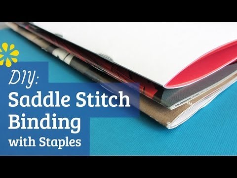 DIY Staple Saddle Stitch Bookbinding Tutorial | Sea Lemon