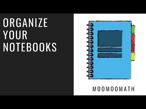How to organize your school notebook