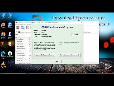 Download Epson L5190 Resetter Tool [New Version] | Step-by-Step Guide to Reset Epson L5190 Printer