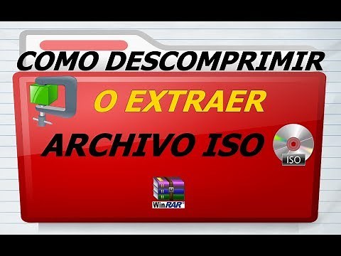 Como descomprimir o extraer archivo ISO