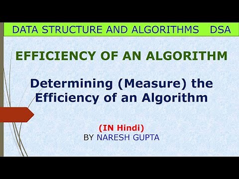 How to Determine the Efficiency of an Algorithm | Algorithm Efficiency