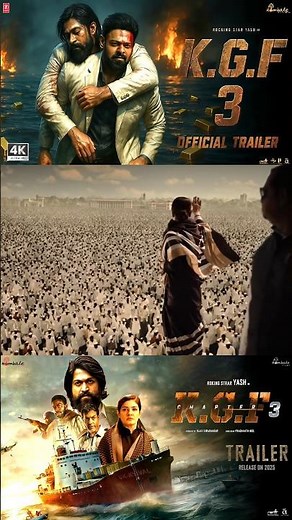 K.G.F: Chapter 3 - Official Trailer | Rocking Star Yash | Prabhas | Prashanth Neel | New Trailers
