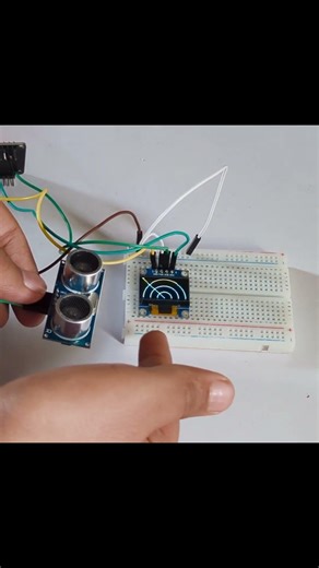 “Smart Radar System using ESP32 and Ultrasonic Sensor.