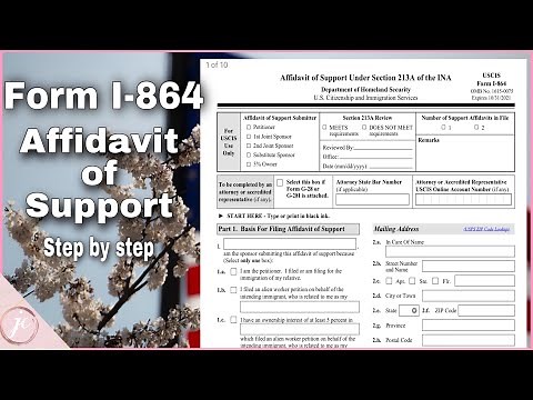 How to fill out Form I-864 AFFIDAVIT OF SUPPORT (AOS) K1 VISA (ENGLISH) | JhenCabralTV
