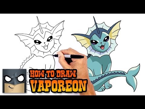 How to Draw Vaporeon | Pokemon
