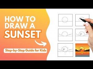 How to Draw A Sunset – Step-by-Step Guide 🌅