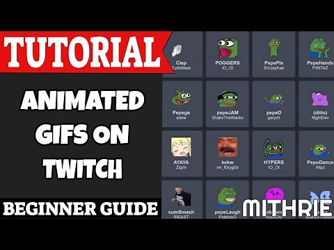 Enable Animated GIF Emotes on Twitch Tutorial Guide (Beginner)