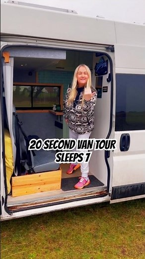 20 SECOND VAN TOUR | VAN CONVERSION WITH 5 BEDS #vanlifeconversion #vanlife #campervantour