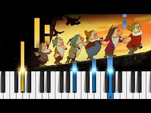 Heigh-Ho - Snow White and the Seven Dwarfs - EASY Piano Tutorial