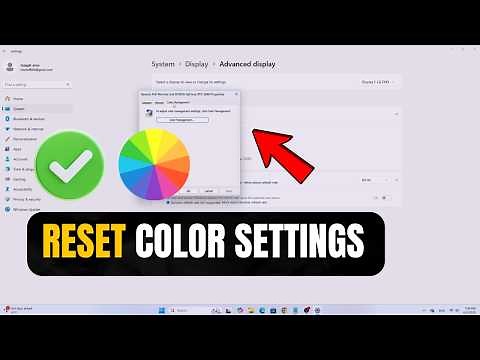 The Right Way to Reset Color Settings on Windows 11 | Fix Display Color Issues