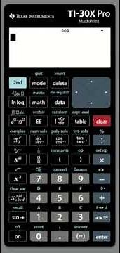 TI 30X Pro Mathprint calculator: Temporarily saving values