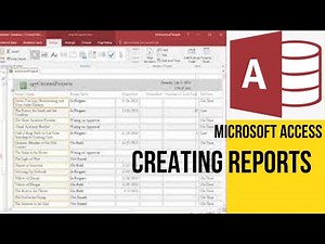 Access: Creating Reports | Database Reports