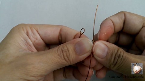 anchor ear cuff - unisex wire jewelry - full version ( slow ) 283