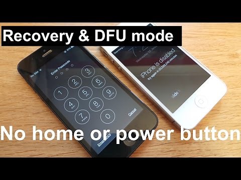 How to enter recovery/DFU mode without home/power button - iPhone 6 Plus/5S/5C/5/4S/4/3GS/iPad/iPod
