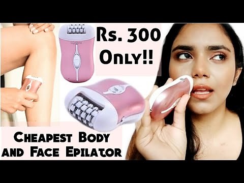 Cheap Epilator Review & Demo For Face and Body Hair | Affordable At Home Hair Removal