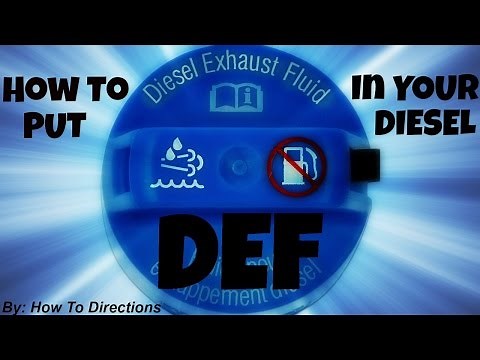 How to Put BlueDEF (Diesel Exhaust Fluid- DEF) in your Diesel Vehicle