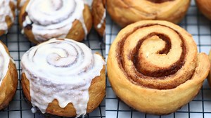 2.1K views · 138 reactions | Cinnamon Rolls Recipe Ingredients 115g unsalted butter 2 cups milk (warm to touch) 100g cup granulated sugar 2 tsp yeast 600g flour divided 1 tsp baking powder 2 tsp salt Filling 175g softened butter 165g brown sugar 2 tbsp cinnamon Frosting 55g cream cheese 2 tbsp melted butter 2 tbsp whole milk 120g powdered sugar Mold: https://amzn.to/3OWneqS | Allrecipes Baking | Facebook