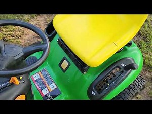 John Deere L110 Riding Lawnmower With 17.5HP Kohler Command Run up and Look Over