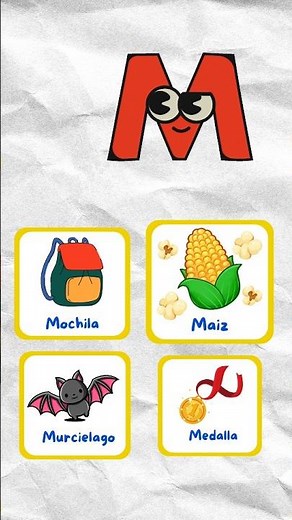 📚 ¡APRENDE la LETRA M con Palabras DIVERTIDAS! 🐝✨ | Abecedario para Niños