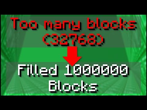 Minecraft - How To Increase The /fill And /clone Block Limits!