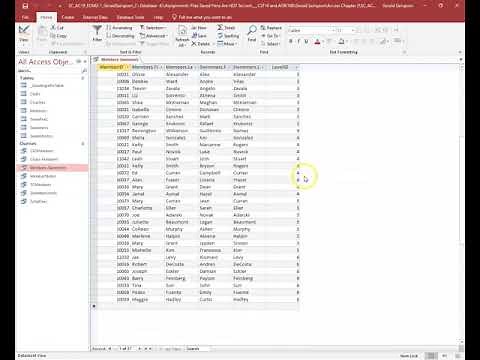 Access Module 2 SAM End of Module Project 1