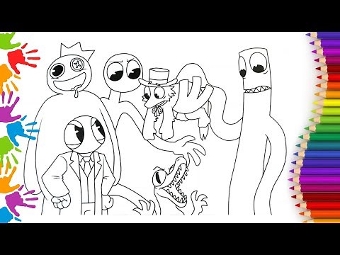 ROBLOX Rainbow Friends paginas para colorear/Rainbow friends COLOREAR