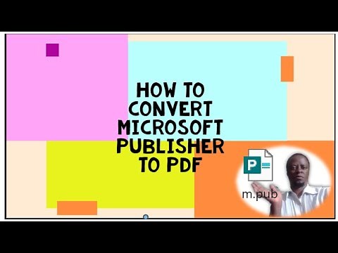 HOW TO CONVERT MICROSOFT PUBLISHER TO PDF [TRY IT NOW ]