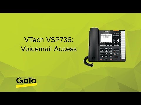 VTech VSP736: Voicemail Access