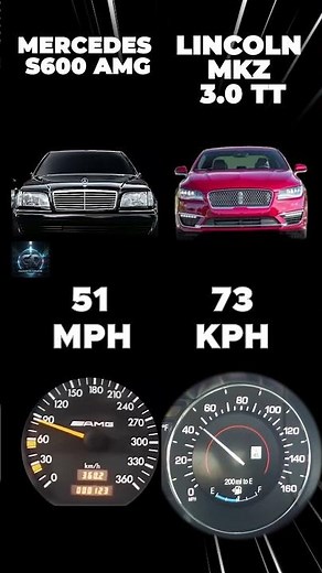 Mercedes S600 AMG & Lincoln MKZ 3.0TT – Speed Comparison! 🏎️💨