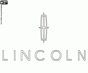 Lincoln Motor Company logo coloring page printable game