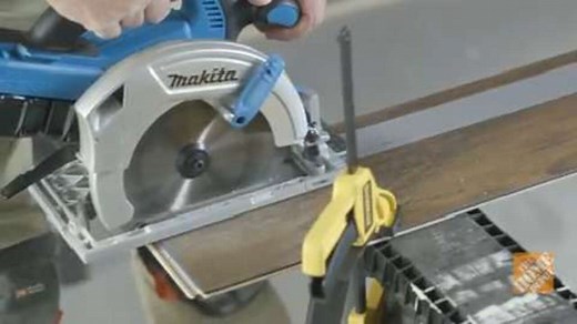 Installing Laminate Flooring: Step 4 - Cut First and Last Rows
