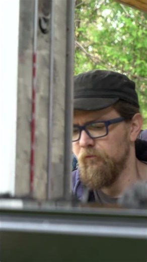 Lifting a Heavy Automatic Bug Screen into Place