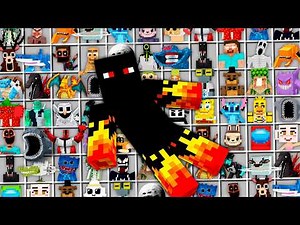 I MADE a ZOO with ALL THE FAMOUS MOBS of MODS in Minecraft!