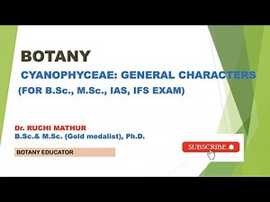 Cyanophyceae: General Characters//Cyanobacteria// Blue green Algae