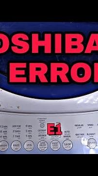 toshiba washing machine e1 error #fridge #diy #repair #toshiba #akai