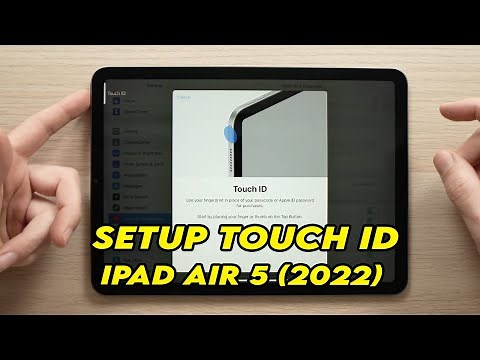 iPad Air 5 (2022) : How to Setup Touch ID Fingerprint Password