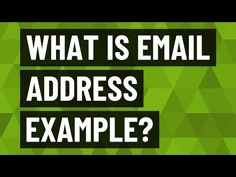 What is email address example?