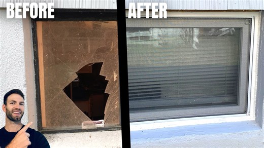 How this man easily replaced his basement windows