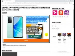 OPPO A57 4G CPH2387 Firmware Flash File Dead Boot Repair CM2