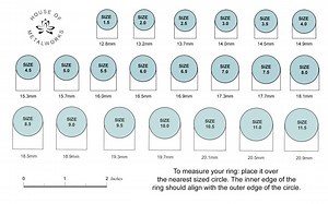 Printable Ring Size Chart - Accurate Home Sizing Guide - Etsy