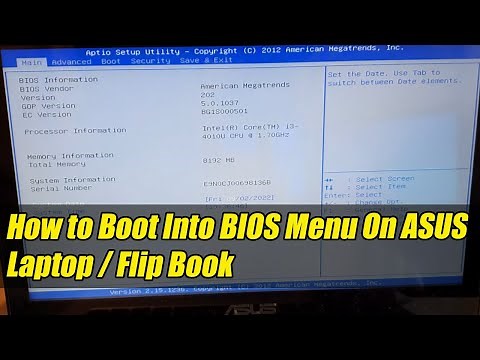 How to Boot Into BIOS Menu On ASUS Laptop / Flip Book | Use These Function Keys