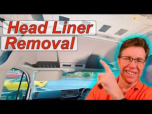 How to Remove Head Liner, Sun Visors, Parcel Shelf on a VW Crafter, Man TGE Detailed Step By Step