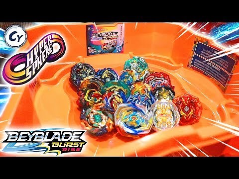 HYPERSPHERE BEYSTADIUM UNBOXING + QR CODE BEYBLADE BURST RISE