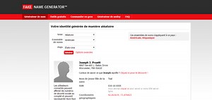 Fake Name Generator : Générer une fausse identité